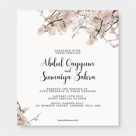 25 Islamic Wedding Invitation Card Designs For Muslims