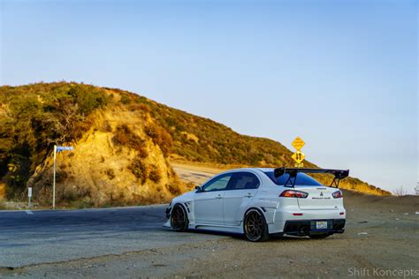 Chargespeed Widebody Evo X Photoshoot EvolutionM Mitsubishi