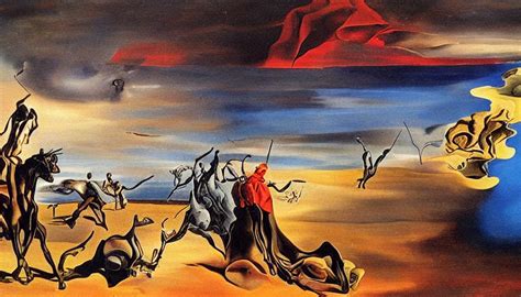 Prompthunt Gorgeous Painting Salvador Dali Premonition Of Civil War