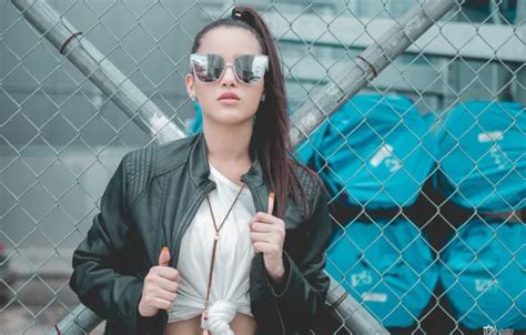 Wallpaper Pose Model Portrait Makeup Mike Brunette Glasses The Fence For Mobile And