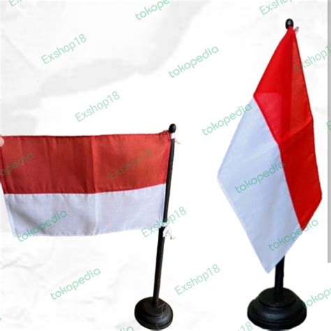 Jual Bendera Meja Tiang Bendera Bendera Indonesia Merah Putih Kab