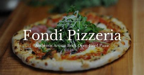 Fondi Pizzeria In Gig Harbor Wa Classic Neapolitan Pizza