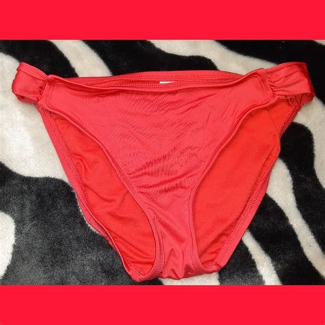 Mossimo Supply Co Swim Red Mossimo Bikini Bottoms Poshmark
