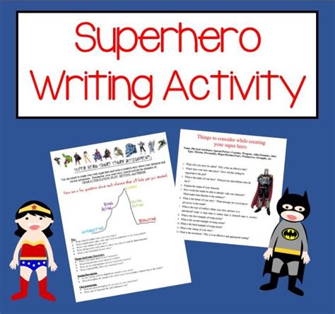 Creative Writing Superhero Story With Pre Writing Assignment And