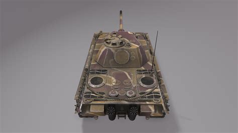 Panther F Tank - 3D Model by Kostiantyn Chudak