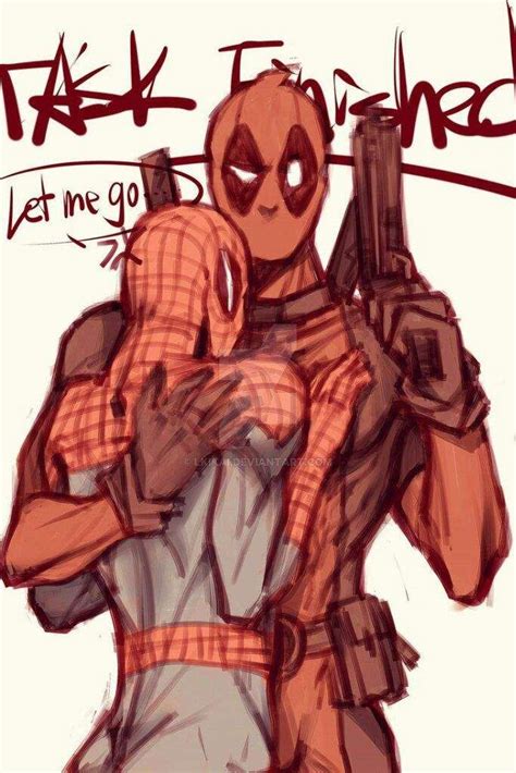 Pin By Geeky Fangirl On Deadpoolspiderman Spideypool Deadpool X