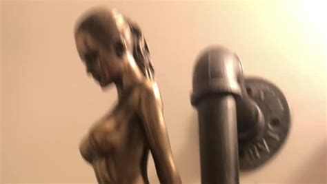 Amazon Inch Nude Female Statue Kneeling With Hands On Back Bronze Color Home Kitchen