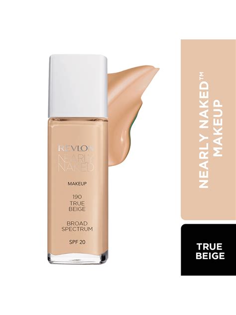 Buy Revlon Nearly Naked Make Up Spf True Beige Foundation For Women Myntra