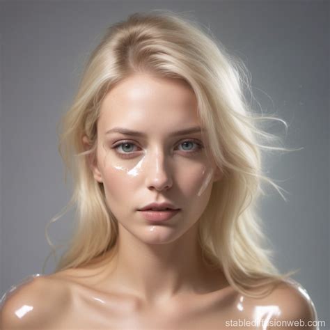 Blonde Woman In Transparent Lingerie Stable Diffusion Online