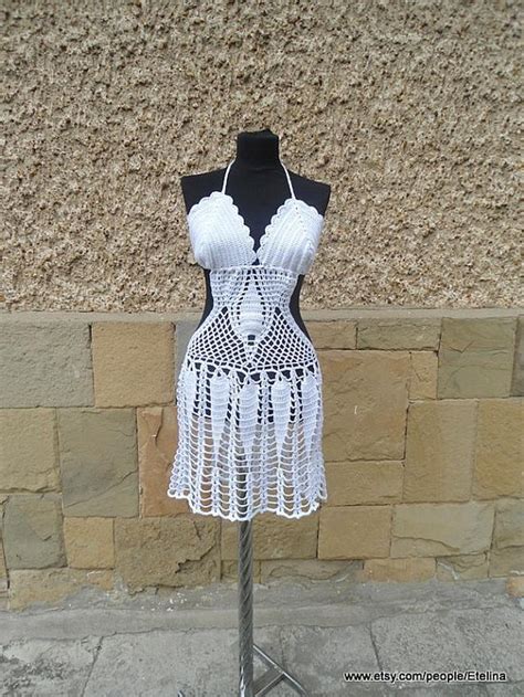 Crochet Cover Up Lace Beach Dress Sexy Women Dress Crochet Bikini Top Summer Lace Tunic