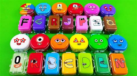 Alphabet Lore A To Z Finding Numberblocks SLIME Colorful With Mini