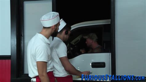 Gay Big Cock Threesome Fucking