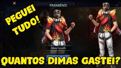 CÓDIGOS QUENTES FREE FIRE PEGANDO A SKIN MAIS BRABA DO FREEFAS YouTube