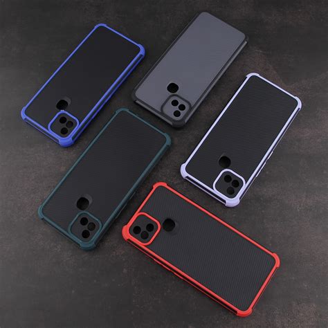 For Infinix Hot I Eagle Eye Armor Dual Color Shockproof Tpu Pc Protective Case Black