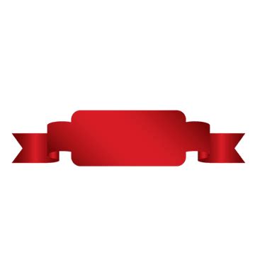 Clipart Red Ribbon Banner Vector Transparent Background, Red Banner ...