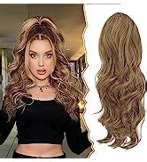 Amazon Barsdar Long Blonde Ponytail Extension Inch Curly