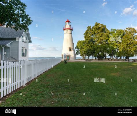 Daytime View Marblehead Lighthouse And The Light House Keepers House