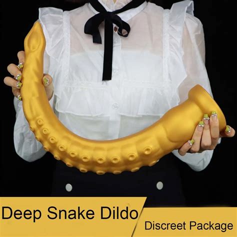 Deep Dildo Stimulate Vaginal Anal Plug Long Buttplug Sex Toys For Women Men Long Snake Big