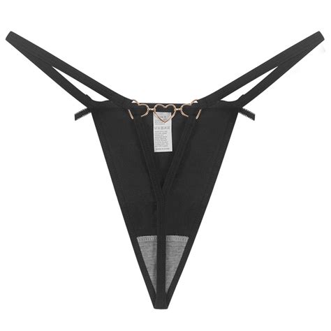 Xiaoxatg Sexy Panties For Women European And Women S Thong Hot And Sexy Chain Bow Tie Low