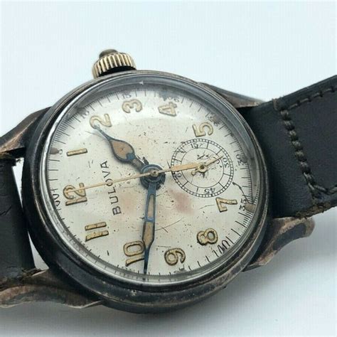 Rare 1940s Vintage Bulova One Button Chronograph Monopusher Doctors