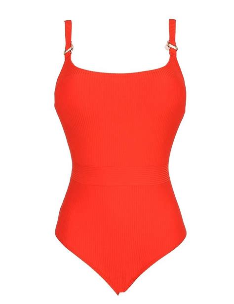 Prima Donna Swim Sahara Padded Swimsuit Red Pepper Belle Lingerie Co Uk