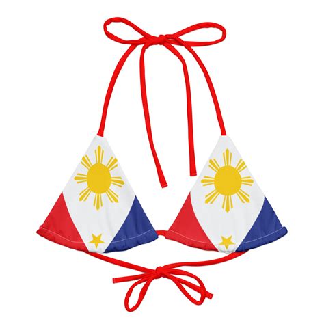 Philippines String Bikini Top Manila Cebu Boracay Inspired Swimwear