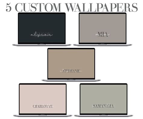5 Custom Desktop Wallpaper Personalization Laptop Background