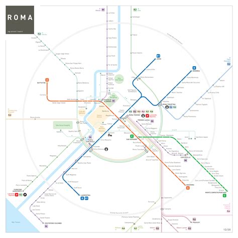 Rome Metro Map : inat