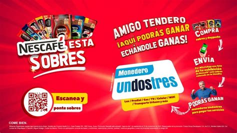 Promoción Nescafé Sobres Gana hasta 50 000 pesos dinero electrónico