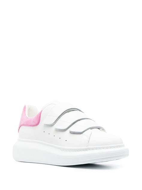 Alexander Mcqueen Leather Touch Strap Sneakers Farfetch