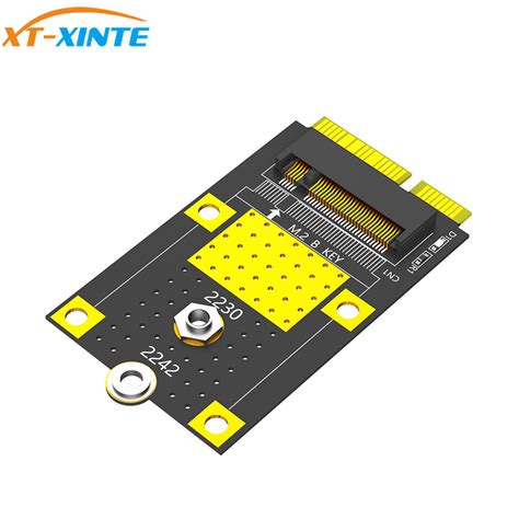 Xt Xinte Msata To M2 Key B Adapter Card For Ngff M2 22302242 Ssd B Key Sata Bus Converter