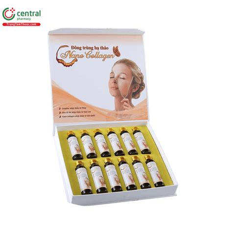 Đông trùng hạ thảo Nano Collagen (lọ) tăng cường nội tiết tố, làm đẹp da