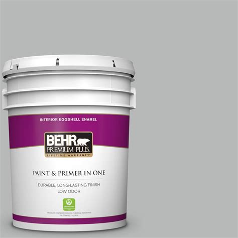 Behr Premium Plus Gal N Lunar Surface Eggshell Enamel Low Odor