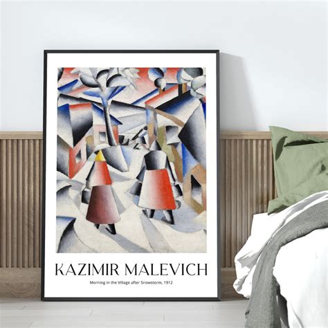 Kazimir Malevich Morning In The Village After Snowstorm Printable Wall