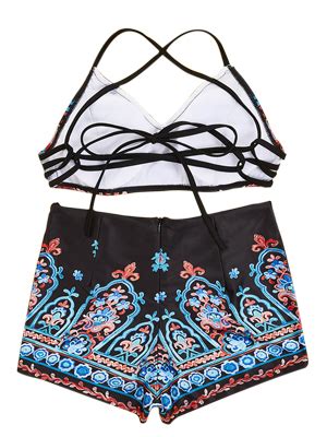 Gwell Damen Bikini Set Gr X Large Blau Amazon De Fashion