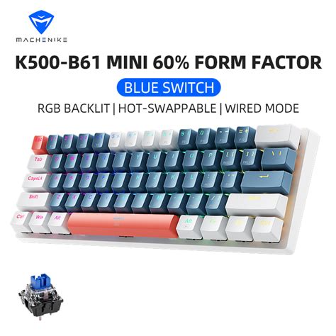 Machenike K B Keys Hot Swappable Rgb Backlit