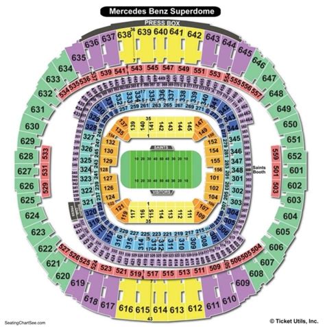 Caesar Superdome Seating Chart