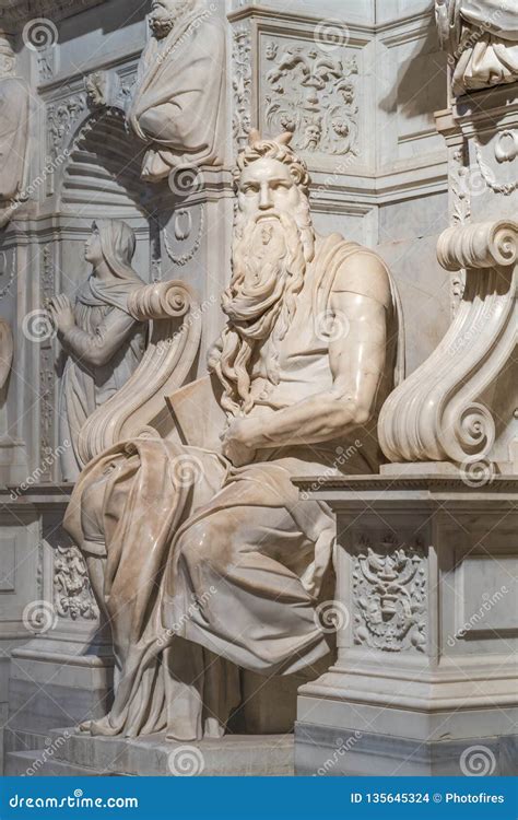 Moses 1515 Renaissance Carrara Marble Sculpture By Michelangelo