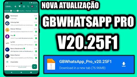 VOLTOU NOVA ATUALIZAÇÃO WHATSAPP GB PRO VERSÃO 20 25F1 ANT BAN