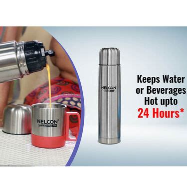 Buy Hours Hot Or Cold Insulated Flask Ltr Double Wall Cup With Lid Online At Best