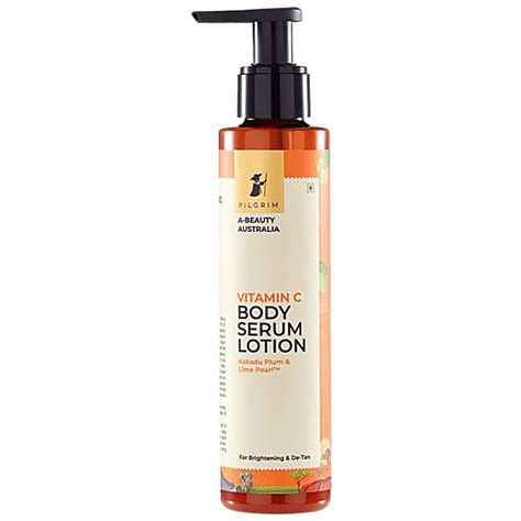 Buy Pilgrim Vitamin C Body Serum Lotion Kakadu Plum Lime Pearl