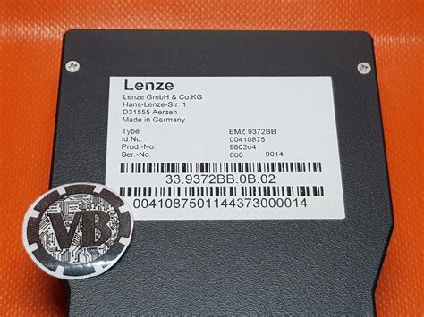 Lenze Diagnosis Hand Terminal Type EMZ9372BB 33 9372BB 0B 02 394 95