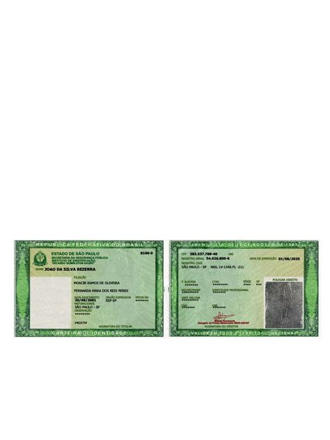 Rg Em Branco Para Preencher - RG-SP-2021 EM BRANCO | PDF | Cidadania | Brasil