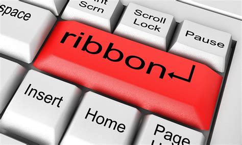 ribbon word on white keyboard 7471457 Stock Photo at Vecteezy