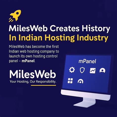 milesweb launches mpanel   hosting control panel rajesh jadhav