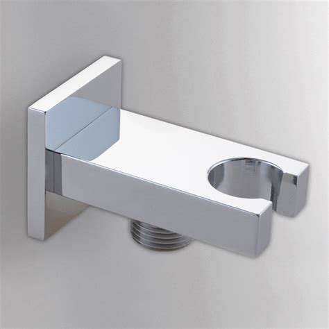 Chrome Handheld Shower Holder Modern Square Hand Shower Holder