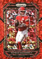 Patrick Mahomes II 2022 Prizm 139 No Huddle Red 50 Price Guide