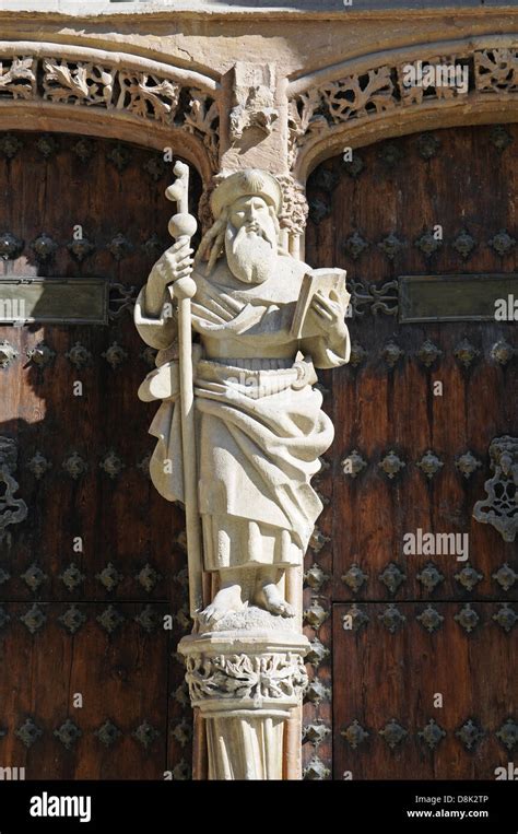 santiago apostol church stock photo alamy