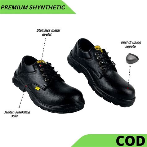Jual Sepatu Pria Safety Ujung Besi Sepatu Kerja Proyek Sepatu Kantor