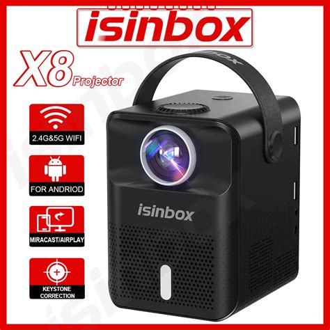 ISINBOX proyector portátil X8 para cine en casa miniproyector LED con